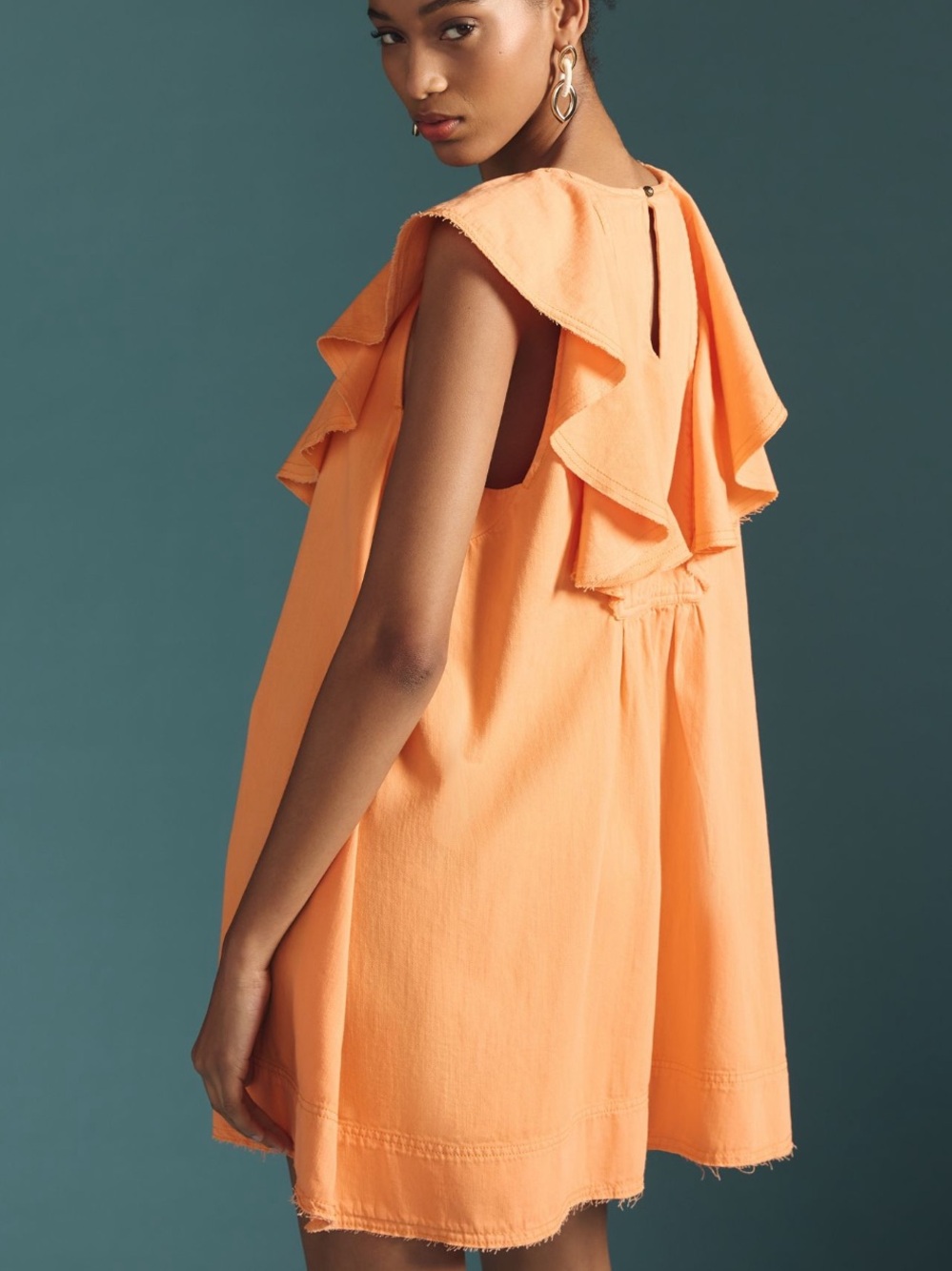 Pilcro Ruffle V-Neck Shift Dress - Picture 3 of 8